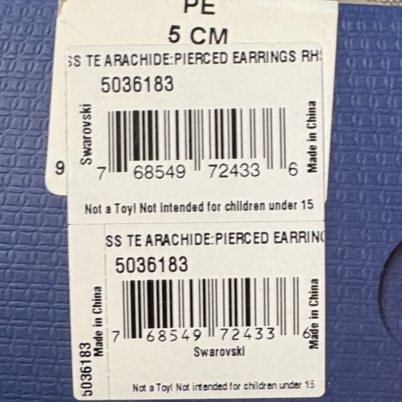 Swarovski Silver and Crystal Teardrop Earrings - Picture 2 of 10